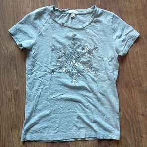 J. Crew - Snowflake Tee